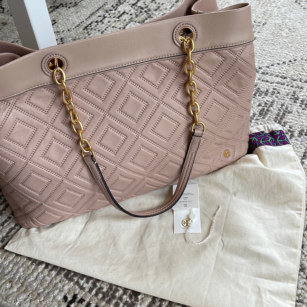 Tory Burch Fleming triple compartment tote